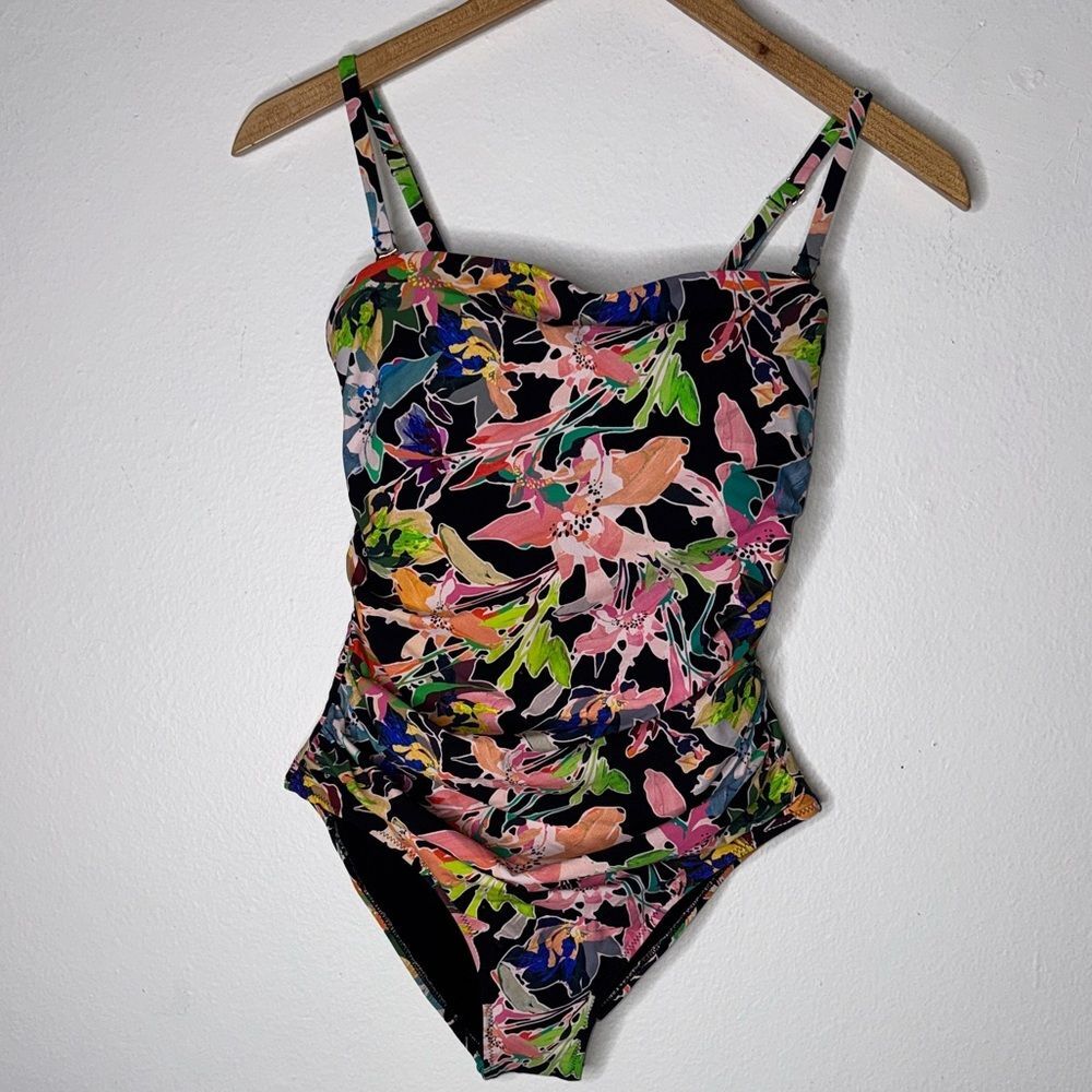 New HANKY PANKY Strapless Bandeau One-Piece Swimsuit Size Small - Picture 9 of 14